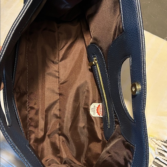 Chula Handheld Women’s Handbag - Navy with Multicolor Mandala Detail - Picture 4 of 12